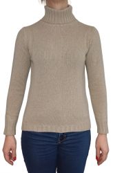 women's knitwear 100% cashmere  turtleneck Made In Italy