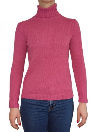 women's knitwear 100% cashmere  turtleneck Made In Italy