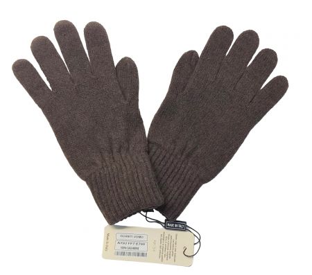 100% cashmere men's gloves made in Italy