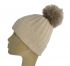 Bonnet de Pêcheur avec pom-pon en 100% cachemire fabriquée en Italie