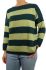 women's knitwear striped boat neck over 100% cashmere Made In Italy
