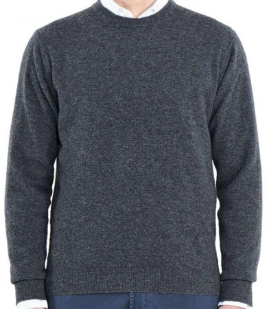 suéteres para hombre 100% cachemira cuello redondo hecho en Italia