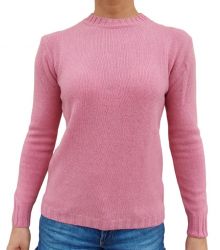 suéteres para mujer 100% cachemira cuello redondo hecho en Italia