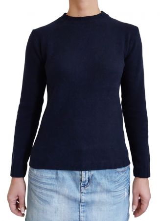 sweter damski z okrągłym dekoltem 100% kaszmiru, wyprodukowane we Włoszech